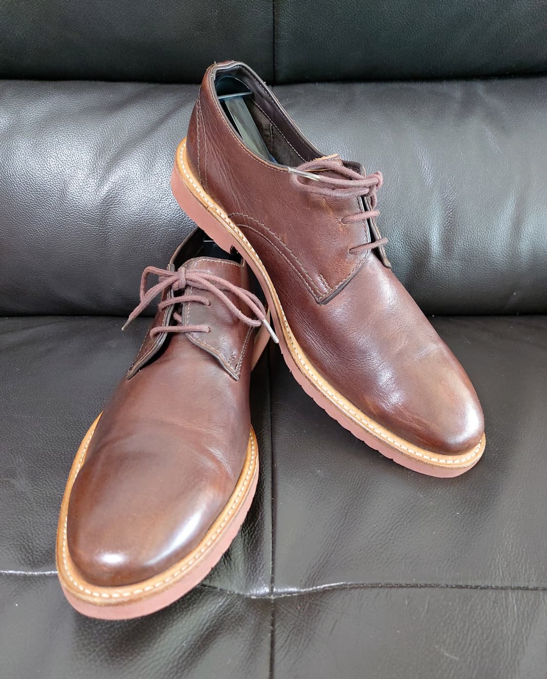 클락스 가죽 스티치 드레스화(275mm) 상품이미지1