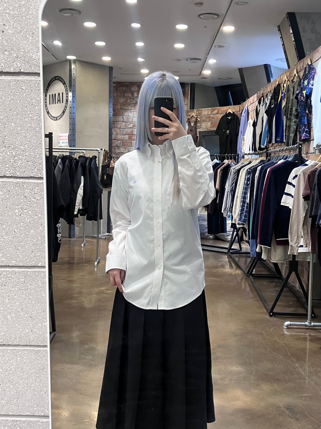 브룩스 브라더스 자수 로고 코튼 셔츠 화이트 S #csz4153 상품이미지2