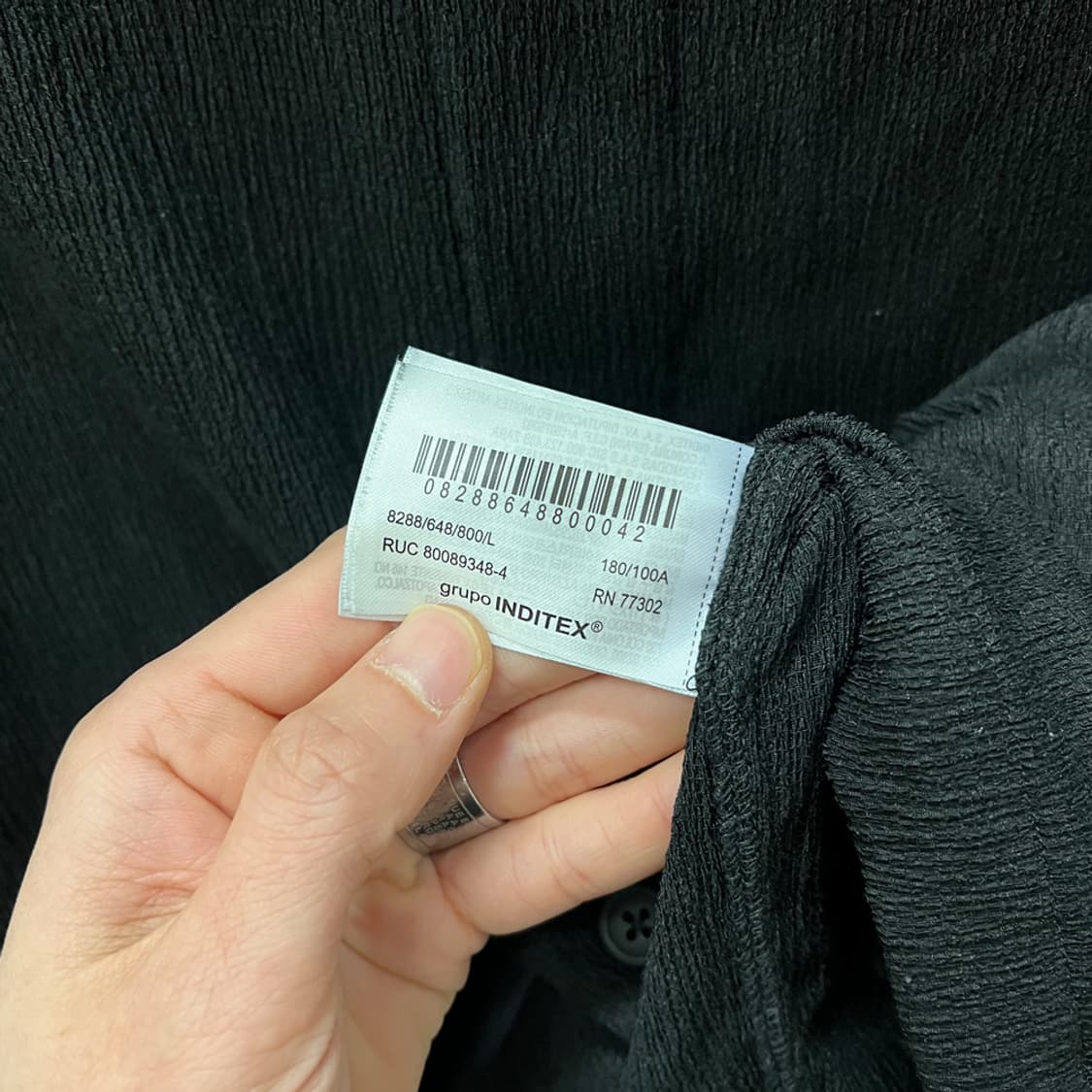 ZARA 자라 긴팔 플리츠 셔츠 L 상품이미지4