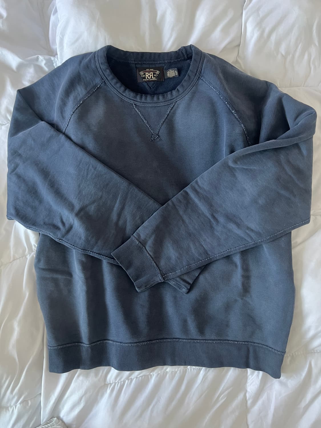 더블알엘 RRL 가먼트다잉 스웻셔츠 XL 국내매장구매 맨투맨 상품이미지1