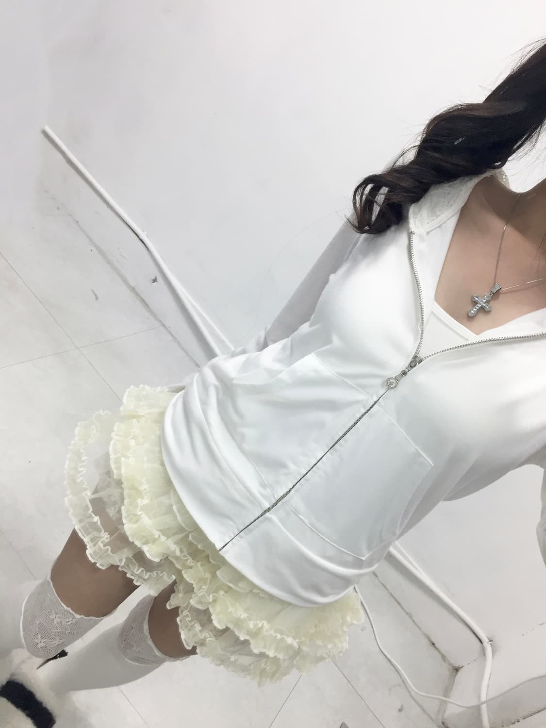 [TOCCO CLOSET] 로걀 갸루 레이스 후드집업 상품이미지3