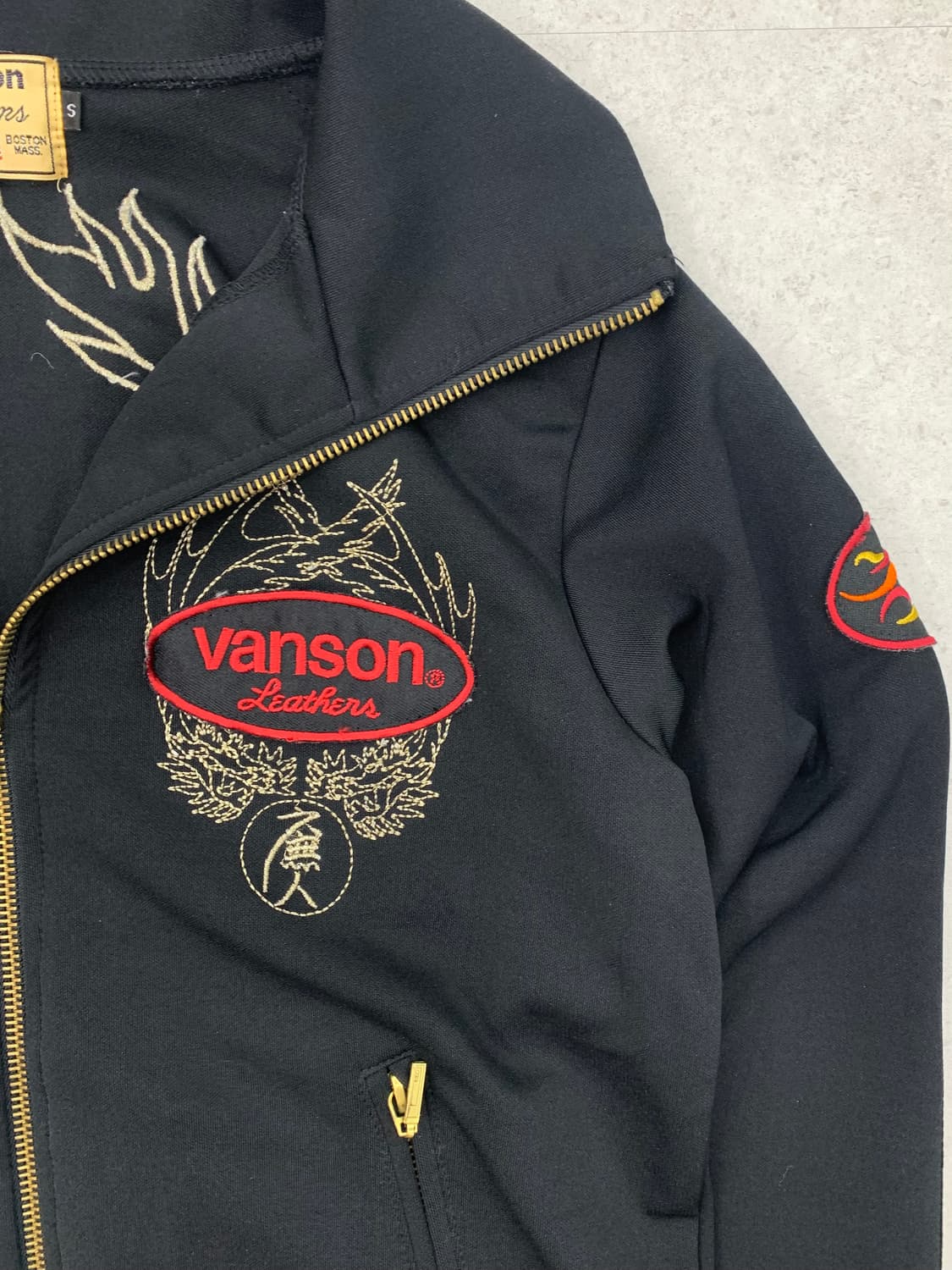 Vanson Leathers 밴슨 하이넥 집업 상품이미지2