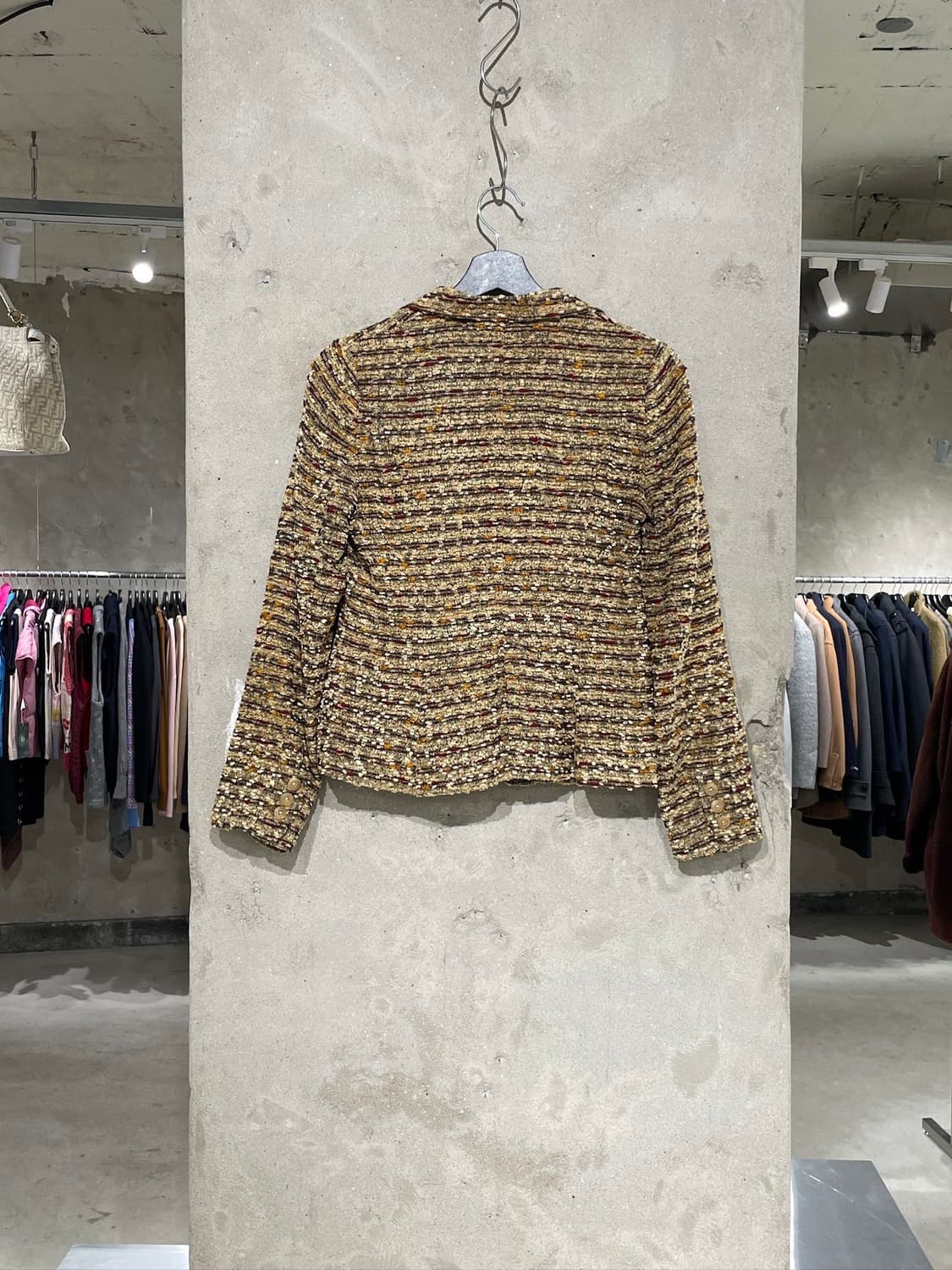 니들스 스트라이프 레이온 혼방 트위드 자켓 상품이미지6