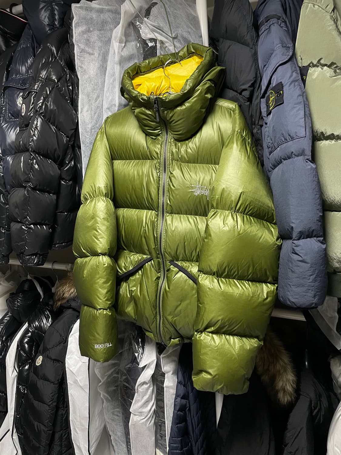 [M사이즈] 스투시 마이크로 립스탑 다운 푸퍼 패딩 자켓 상품이미지2