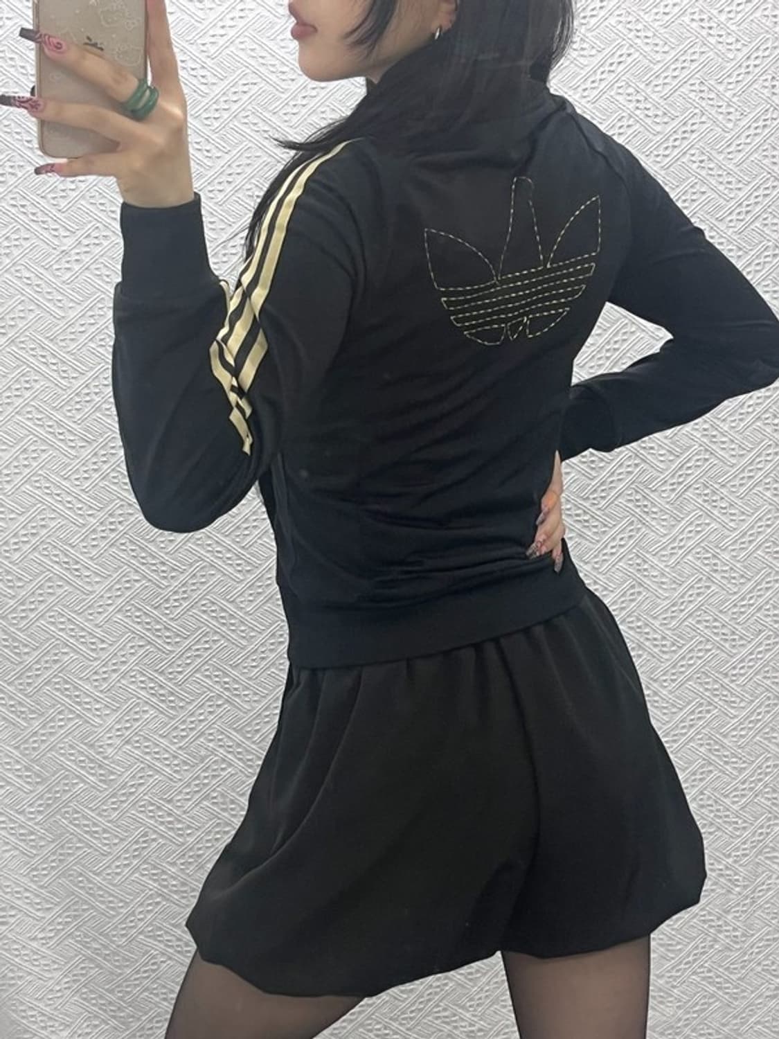 아디다스 빈티지 스티치 트레포일 딱붙핏 져지 집업 85 C11944 상품이미지2
