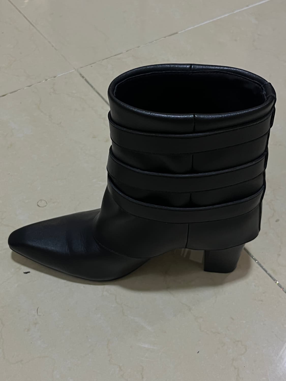 다이닛 웨스턴 앵클 부츠 블랙 240 (DEINET FRINGE BELT 상품이미지7
