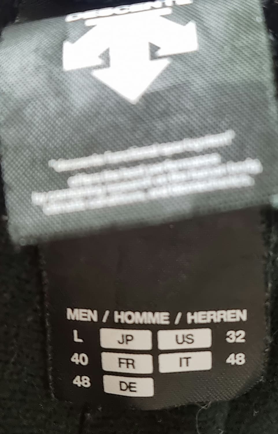 L ) 데상트 네이비 기모 트레이닝 우븐팬츠 상품이미지3