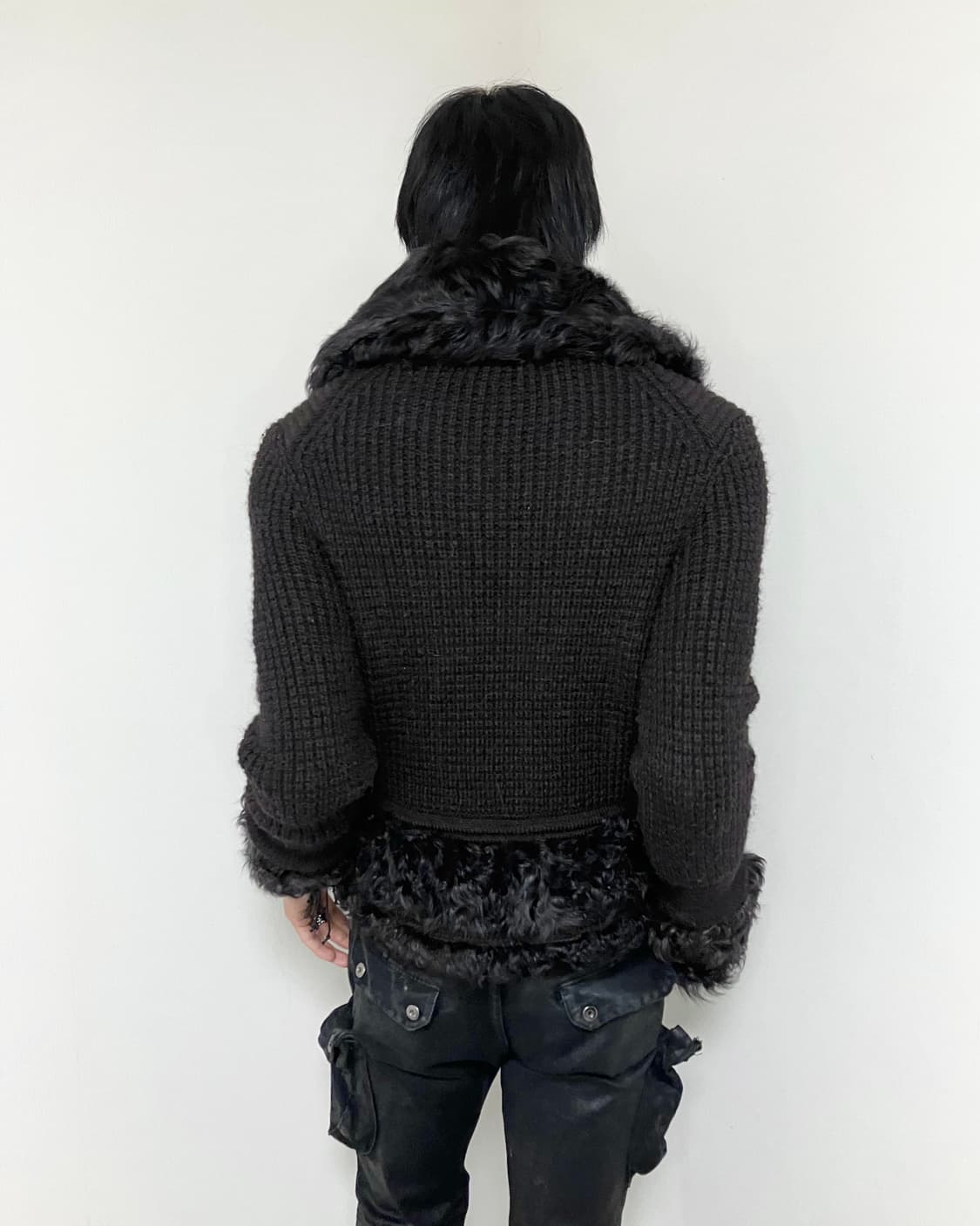 System brown Fur detail jacket 상품이미지4