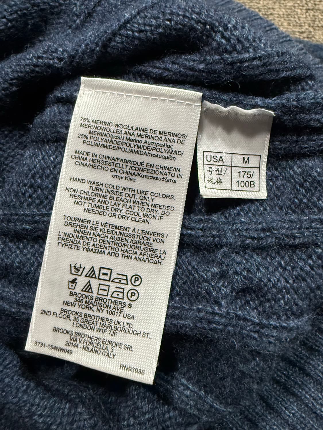 Brooks Brothers 브룩스 브라더스 케이블 반집업 니트 상품이미지4