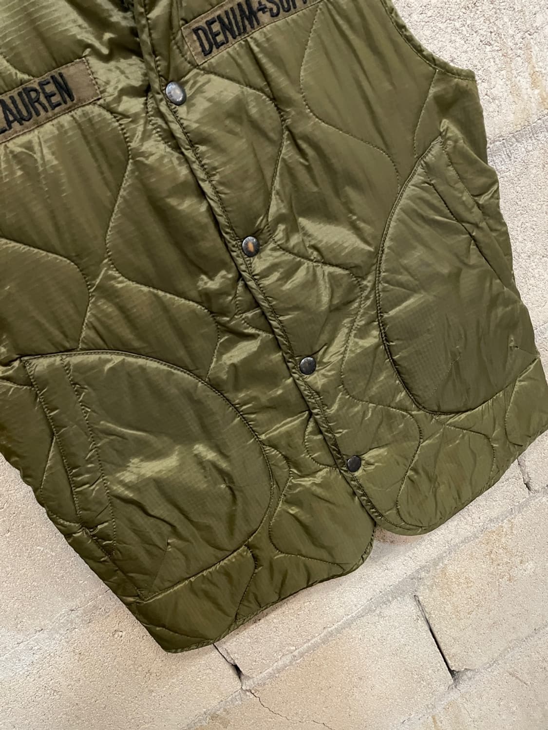 데님앤서플라이 랄프로렌 성조기 퀼팅 베스트  상품이미지6