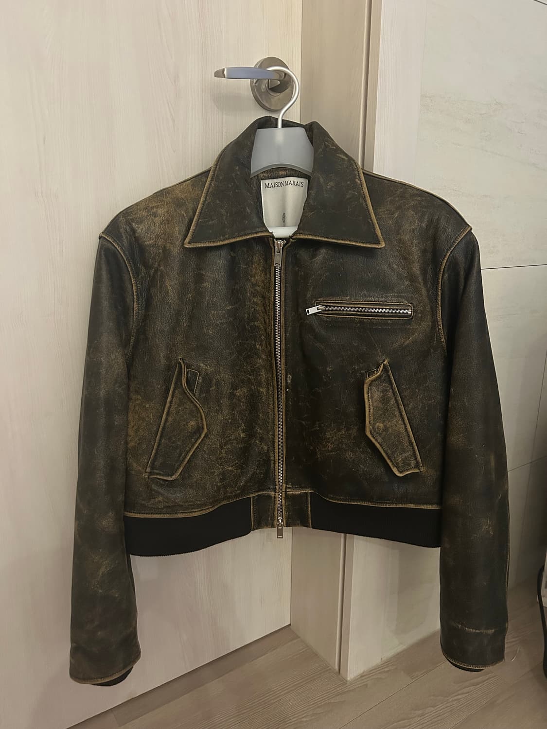 maisonmarais 메종마레 레더 점퍼 상품이미지1
