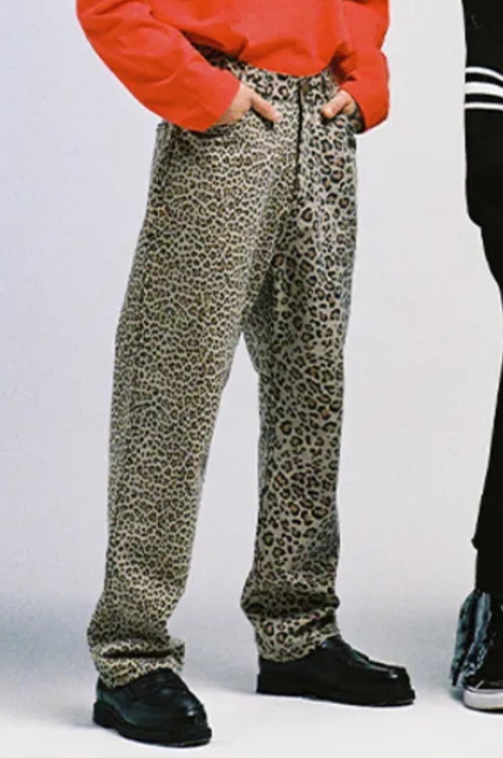 아조바이아조 레오파드 워시드 코튼 팬츠 M 사이즈 상품이미지5