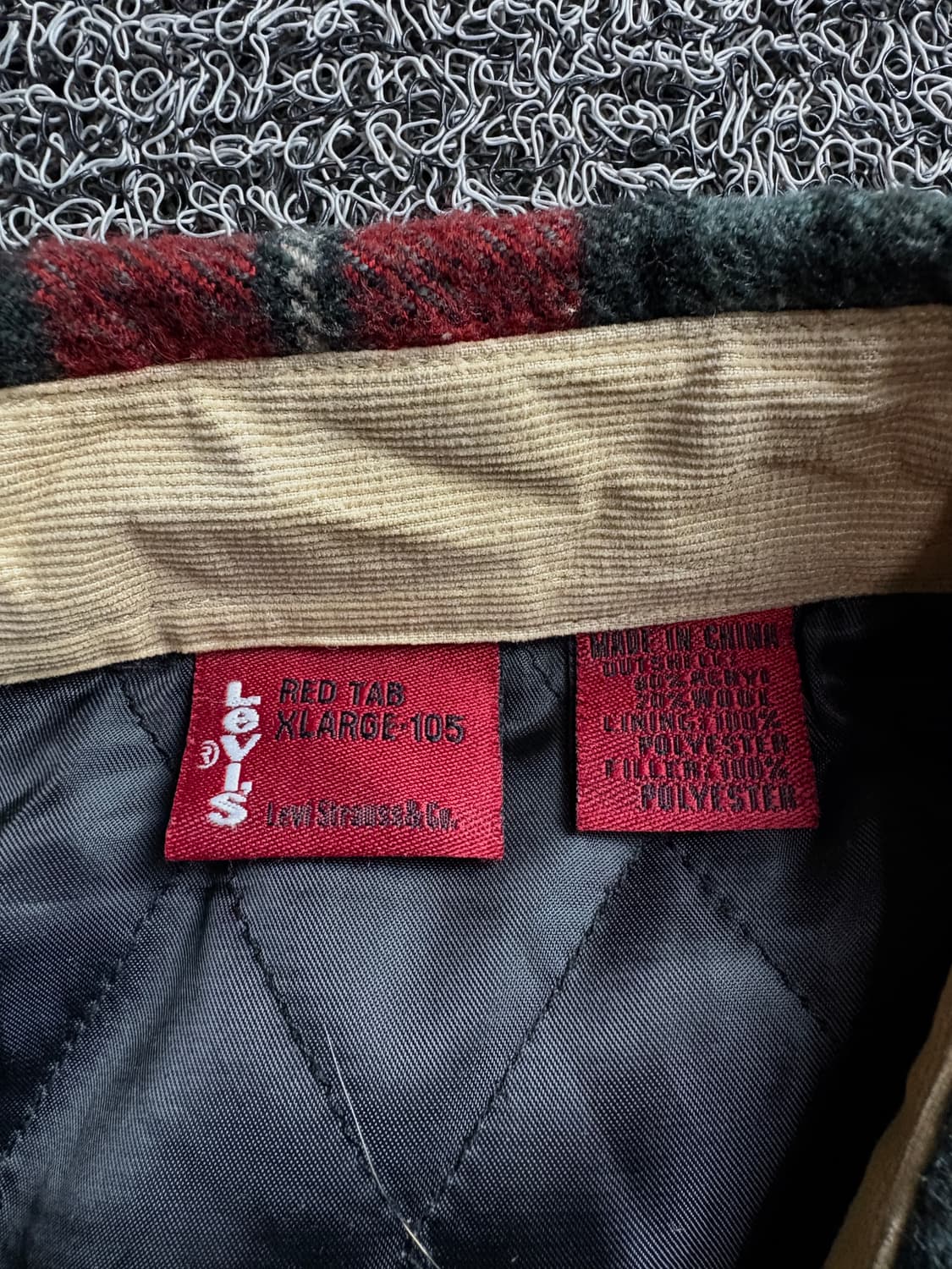 리바이스 레드탭 타탄 체크 웨스턴 플란넬 셔츠 자켓 2726 상품이미지3