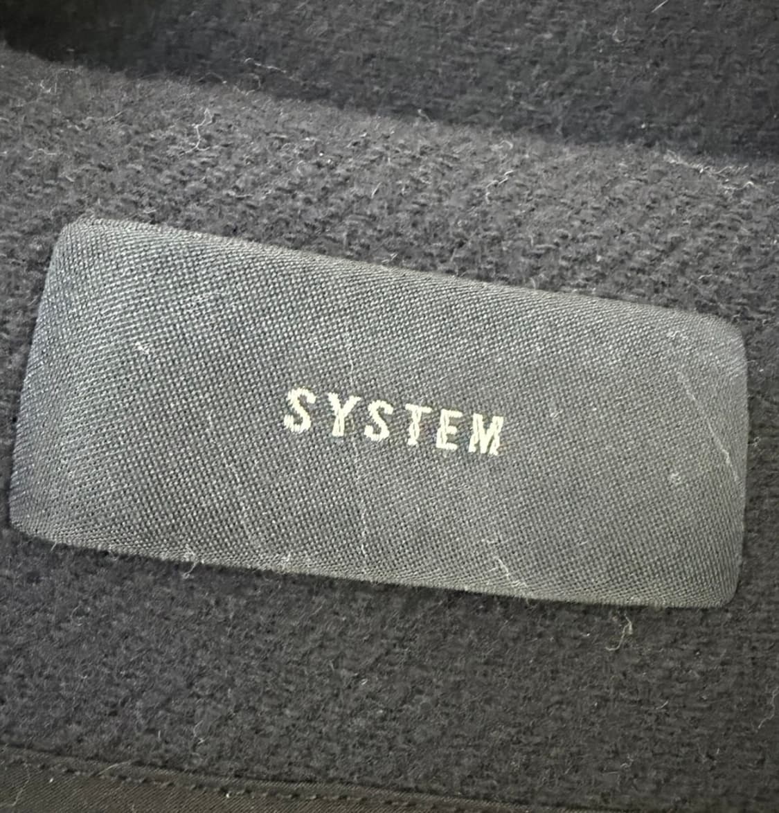 시스템 딥네이비 울 혼방 후드코트 상품이미지5