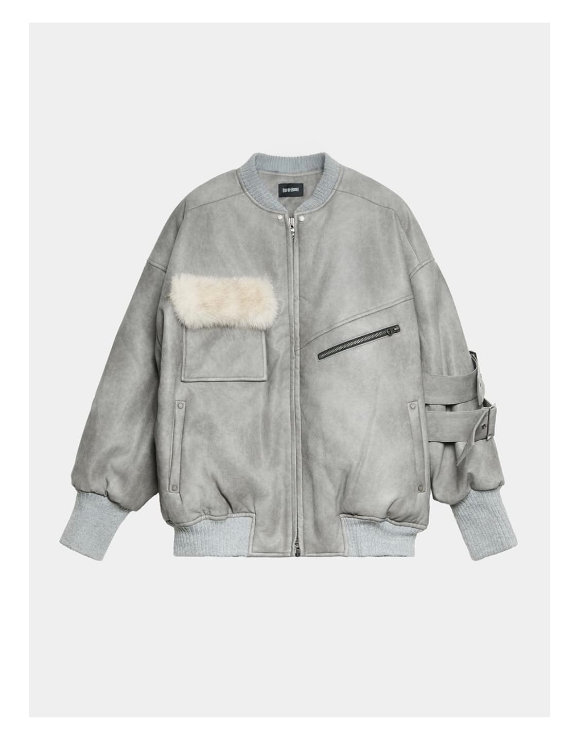 에트오소메 레더 자켓 상품이미지1