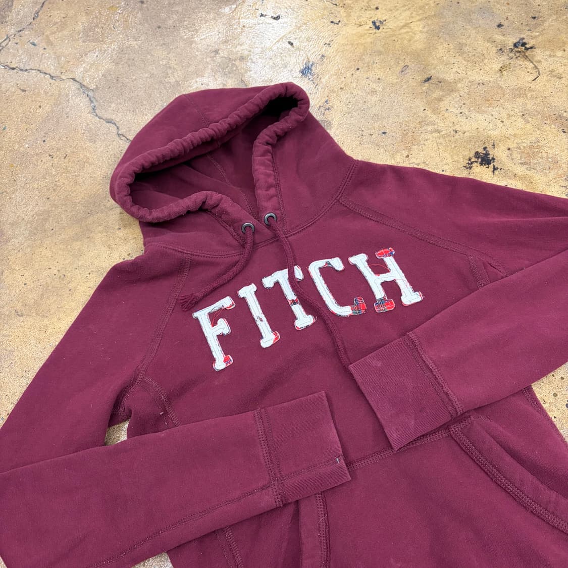 아베크롬비 버건디 후드집업 상품이미지1