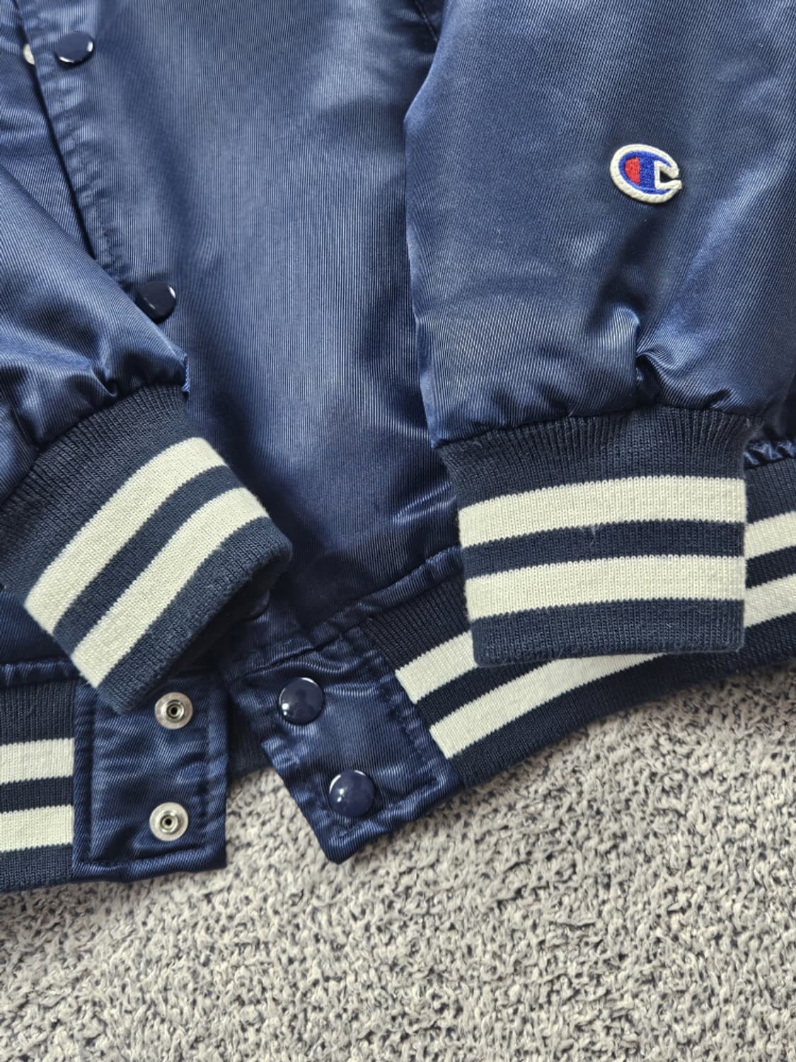 챔피온 빅로고 새틴 스타디움 바시티 자켓 ( S ) / 10546 상품이미지10