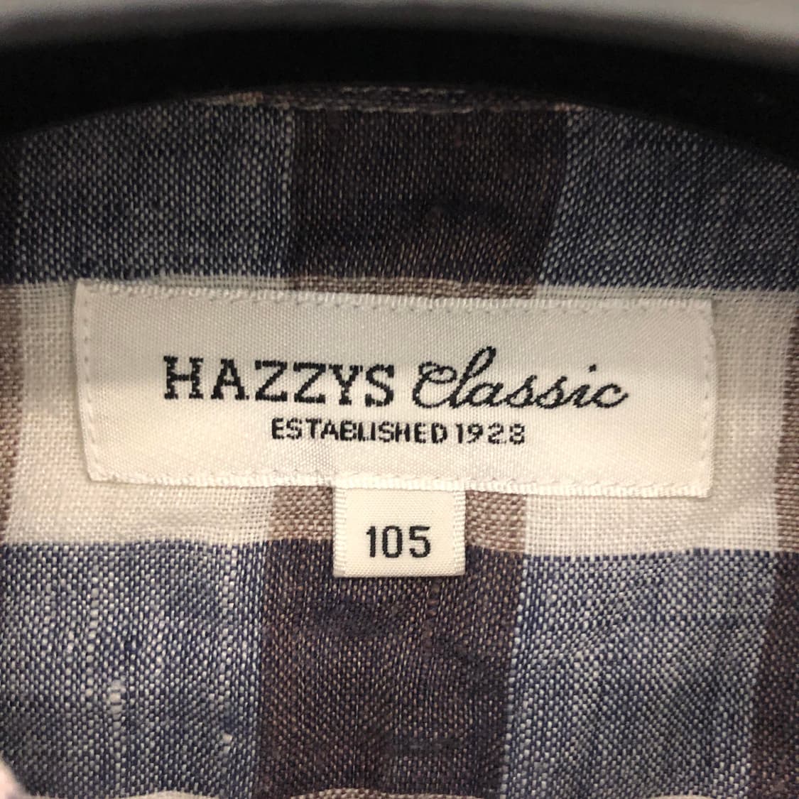 헤지스 린넨 100% 클래식 체크셔츠 105 상품이미지6