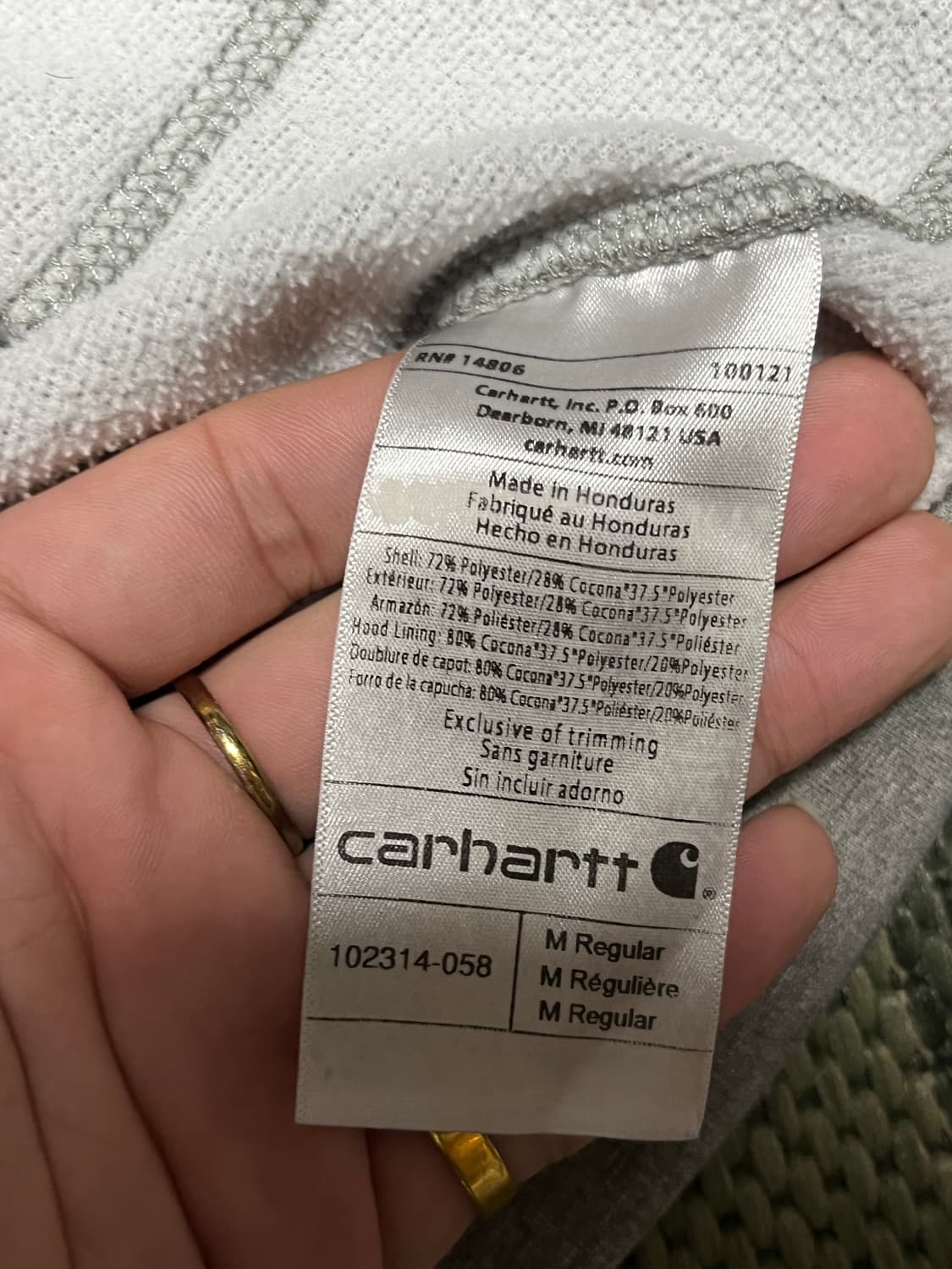 공용 칼하트 후드티셔츠 M 상품이미지7