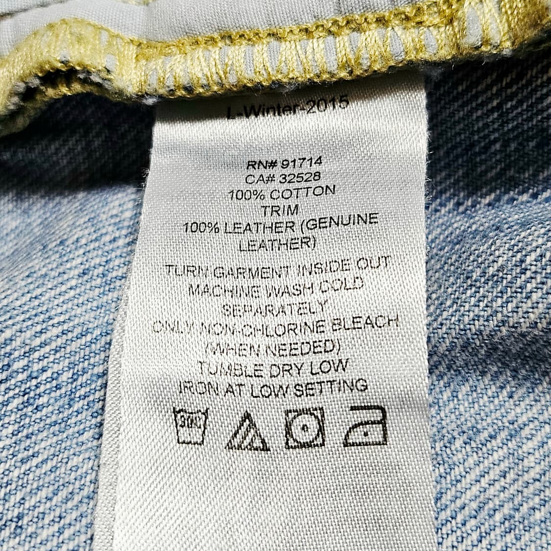 [실측32][알마니 익스체인지] 스트레이트 잼브 드로이트 라이트인디고 상품이미지8