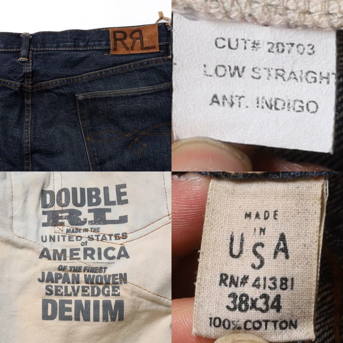 더블알엘 RRL Low Straight Selvedge Denim 상품이미지8