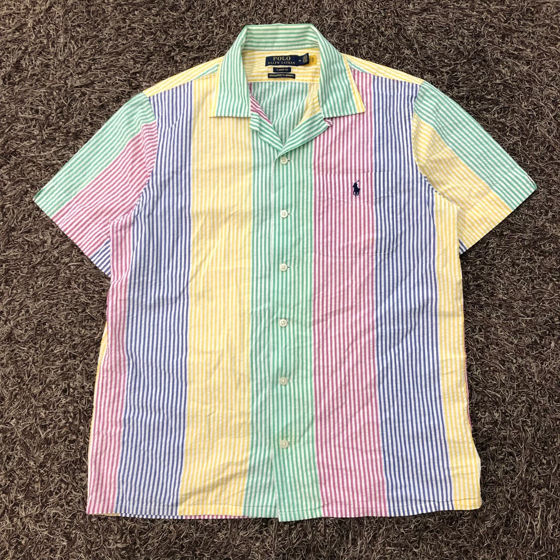 M 폴로 랄프로렌 신형 스트라이프 반팔 셔츠 상품이미지1