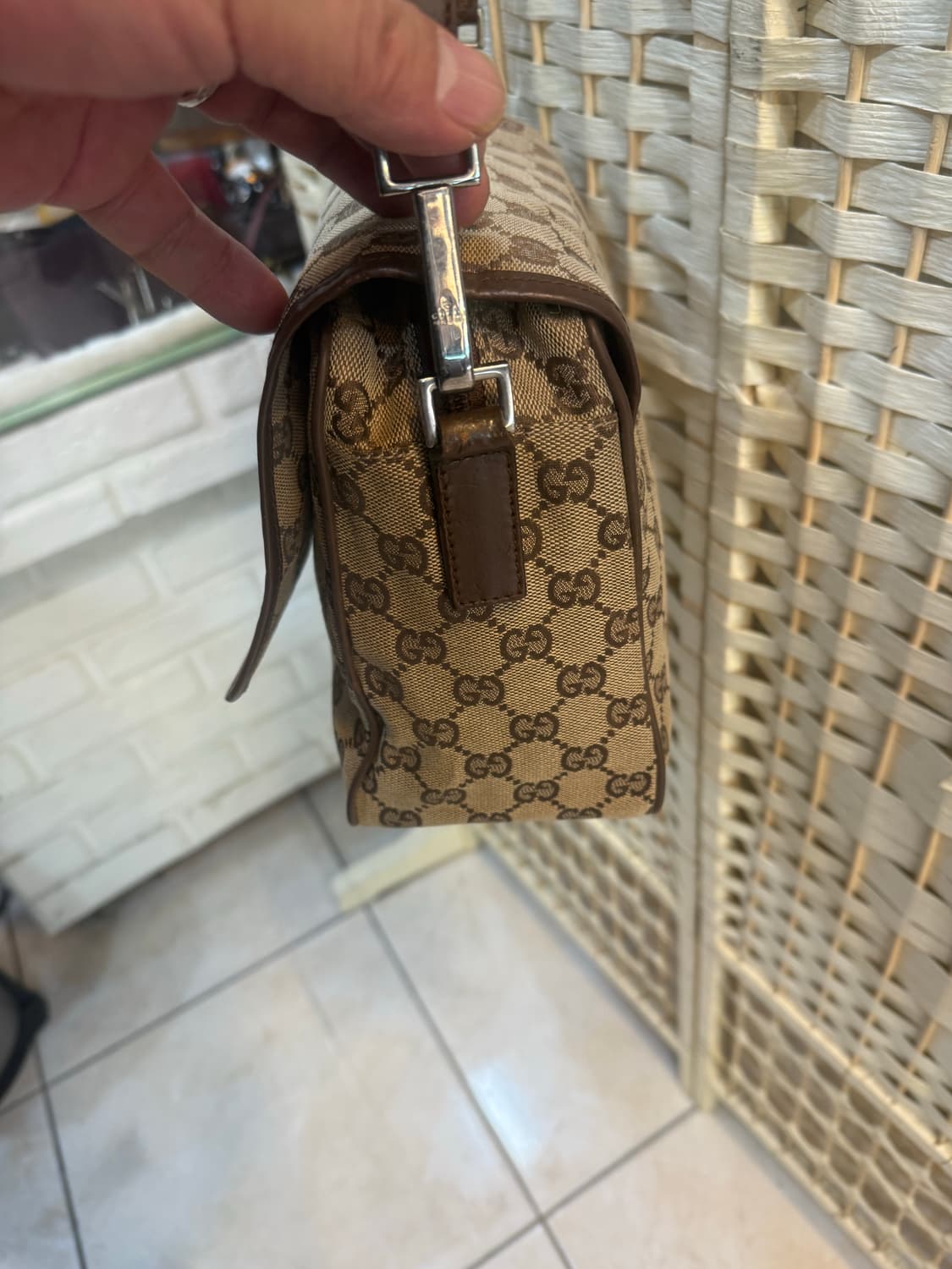 정품 구찌 캔버스 메신저백 팝니다 상품이미지3