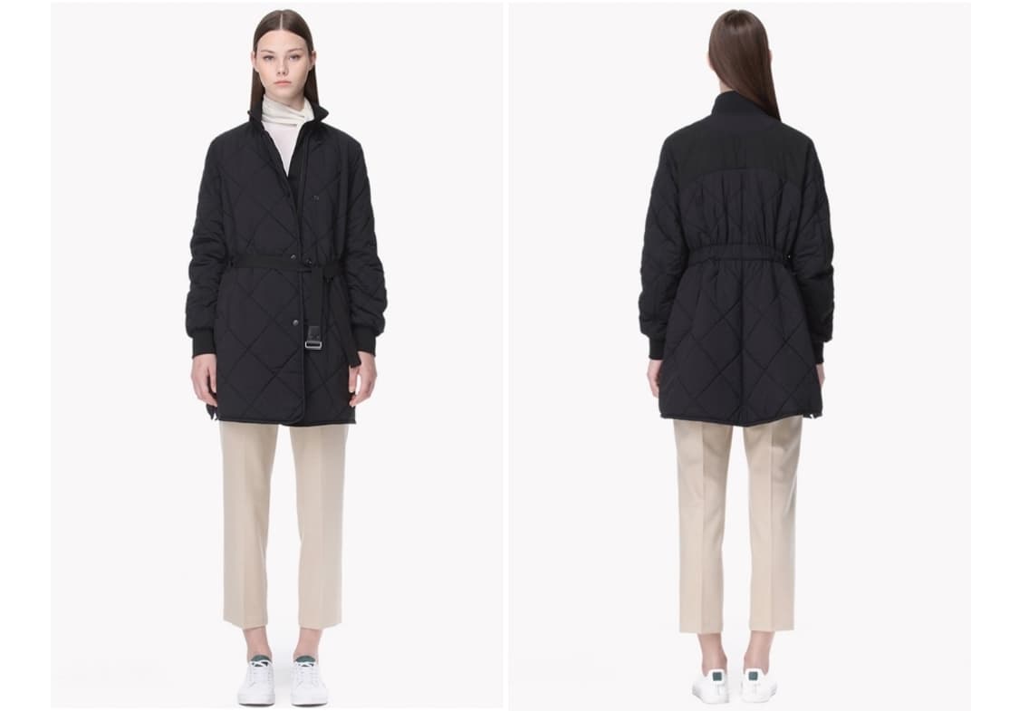 타임 퀼팅 패딩 블랙색상 상품이미지4