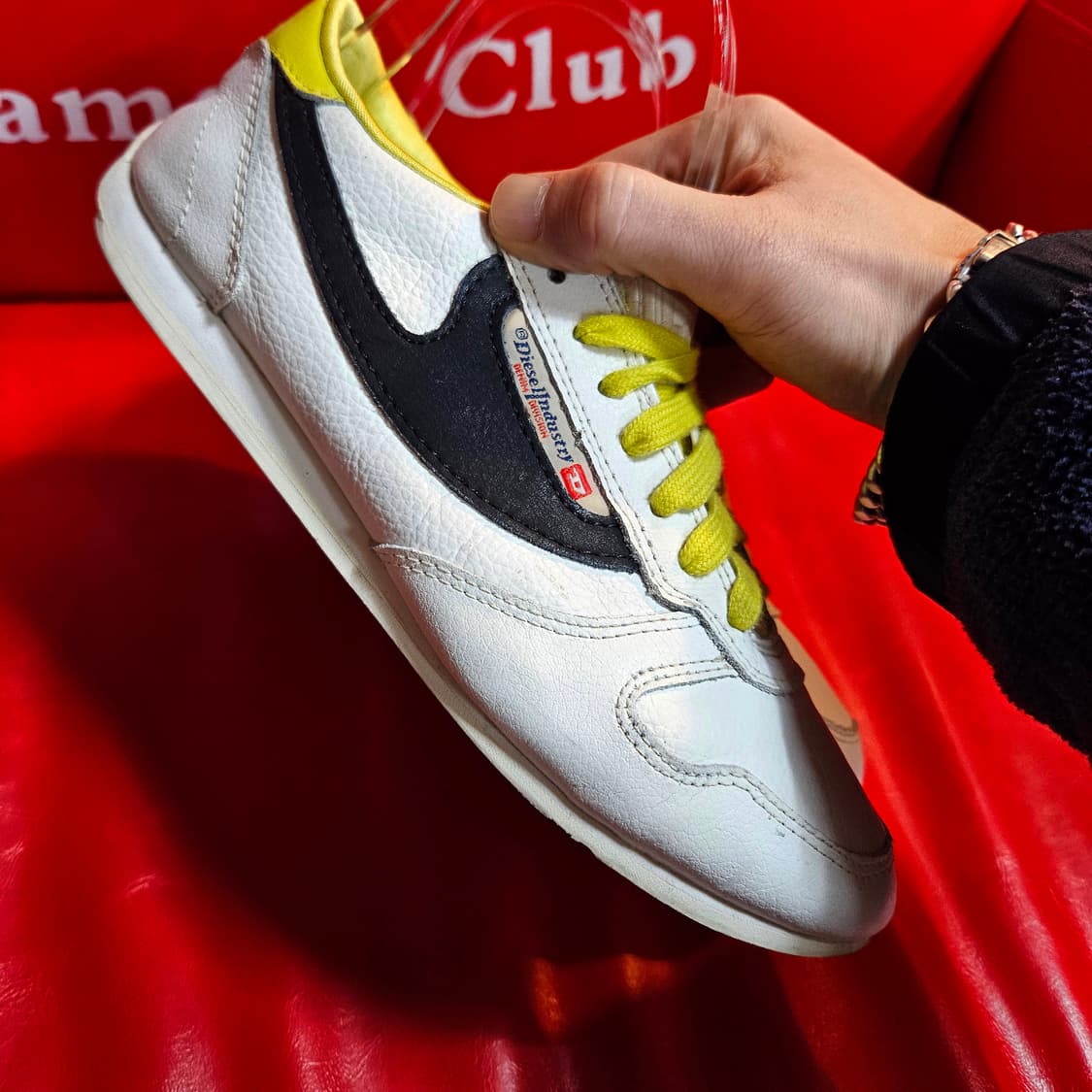 디젤(DIESEL) Y2k 셰클로 스니커즈 37size 상품이미지6