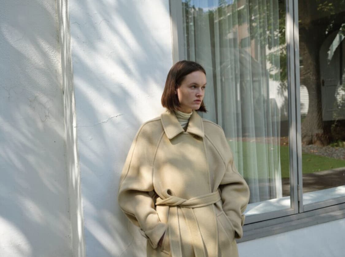 포저 pozer 레몬 헤링본 나그랑 롱코트 상품이미지6