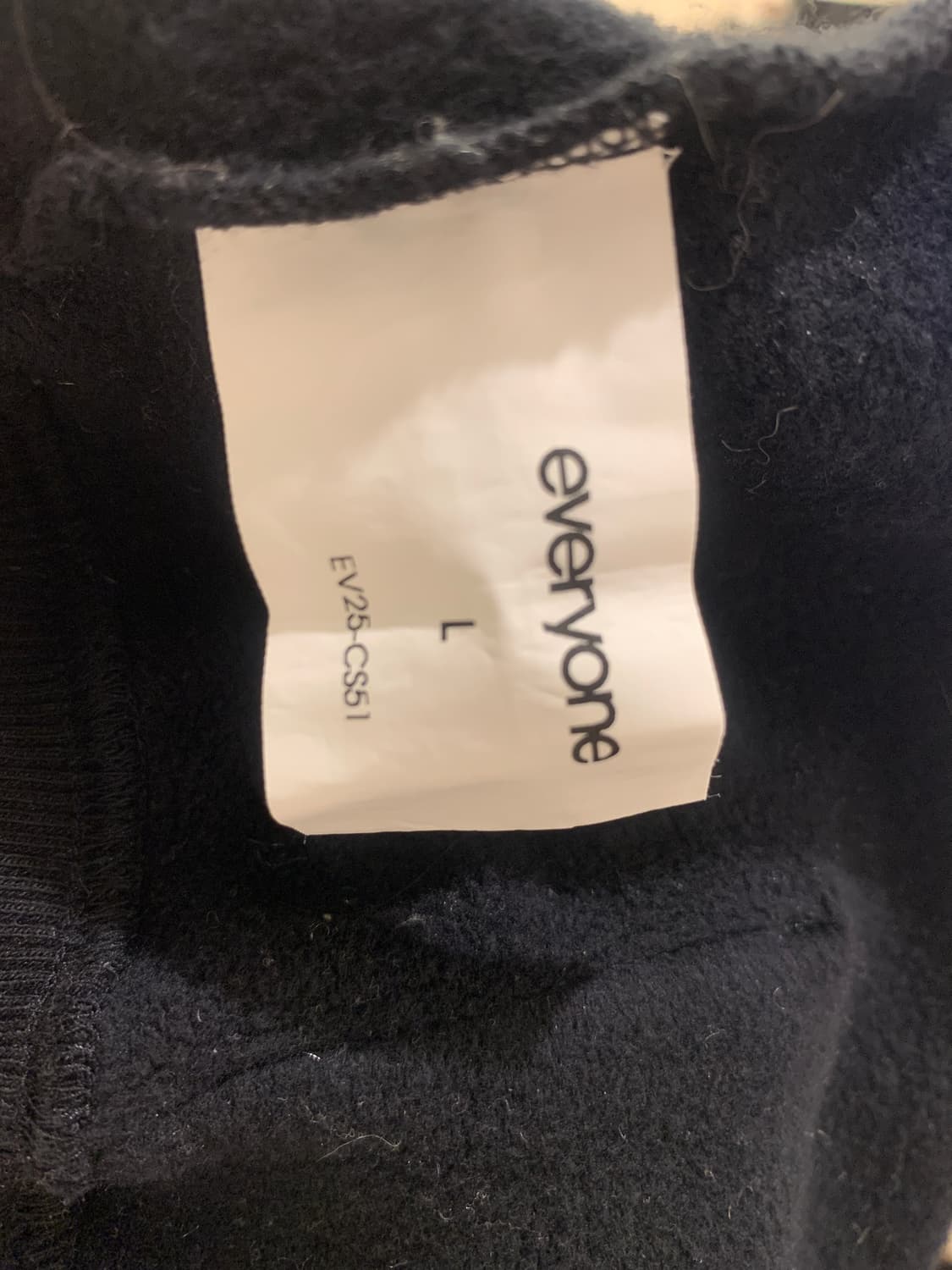 에브리원 도쿄 후드집업 블랙 새상품 상품이미지5