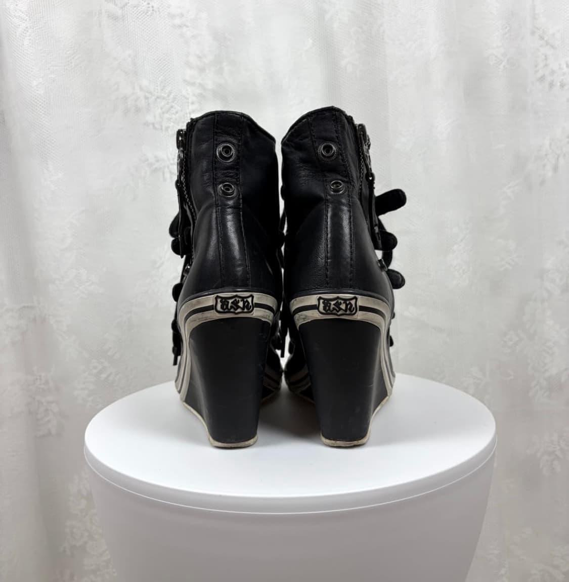 Ash 블랙 스터드 웨지스니커즈 힐 상품이미지5