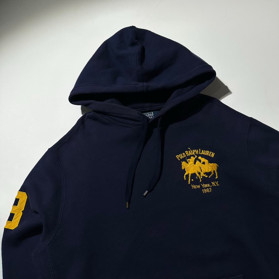 폴로 랄프로렌 기마로고 후드 네이비 상품이미지3
