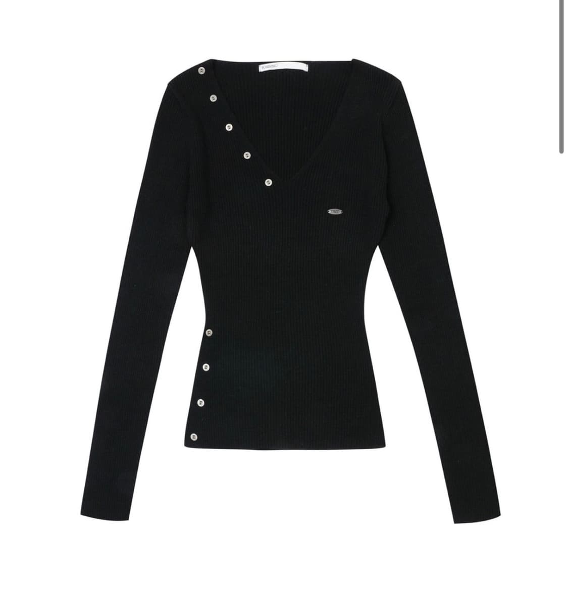 보헤미안서울 BUTTON V-NECK SLIT KNIT 상품이미지1