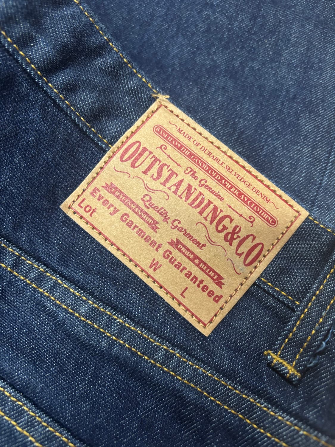 아웃스탠딩 데님 팬츠 L 상품이미지1