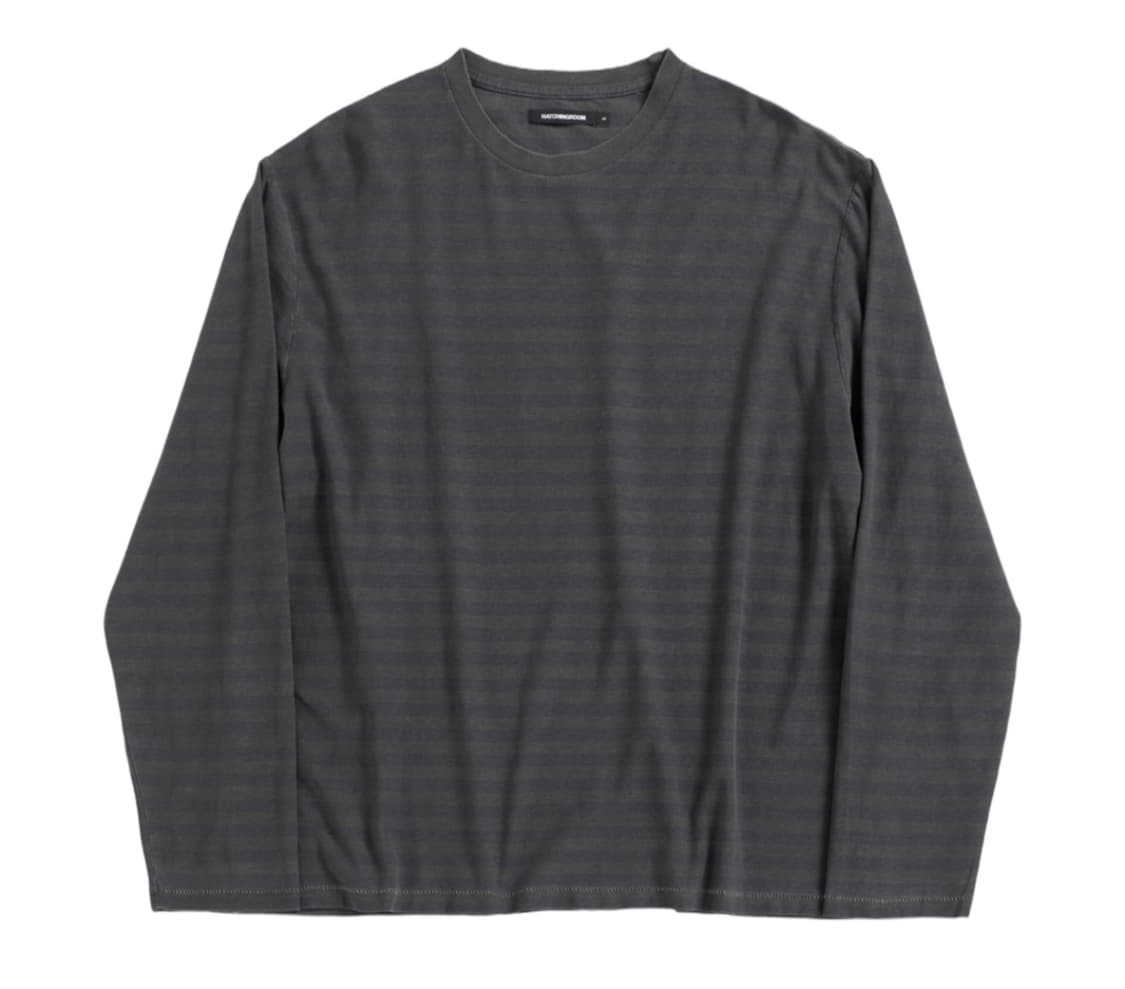 해칭룸 VTG 빈티지 스트라이프 티 다이드 블루 4사이즈 상품이미지1