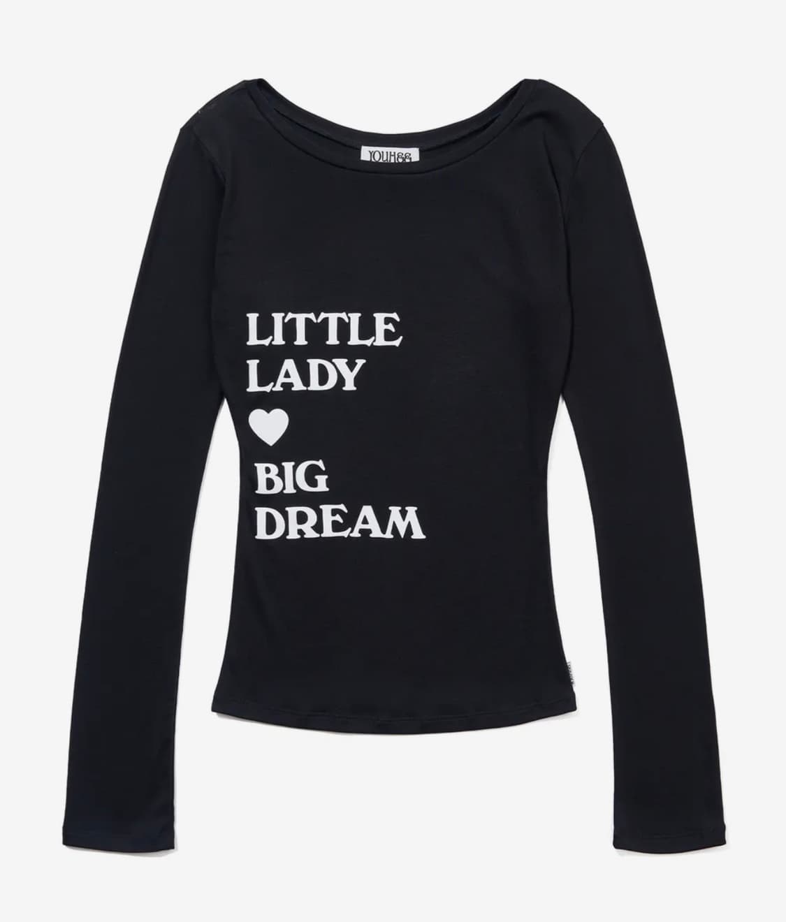 TYPOGRAPHY LONG SLEEVE_BLACK 상품이미지2