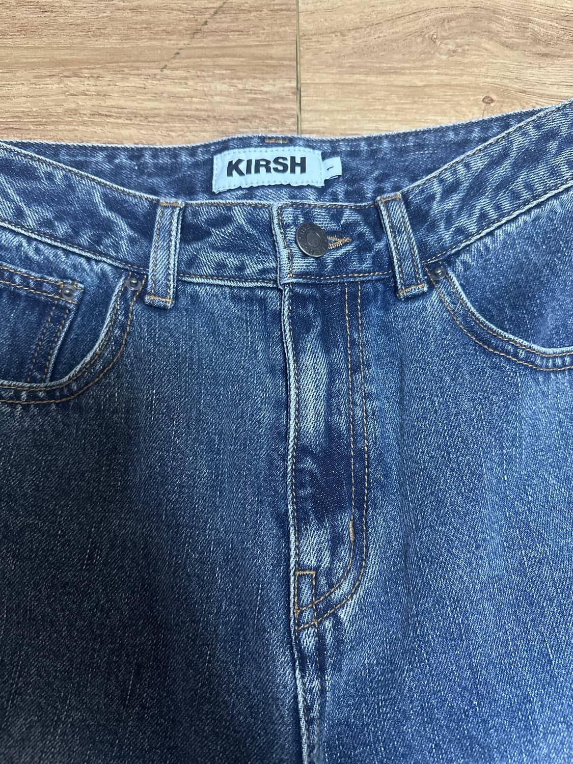 키르시 피그먼트 와이드 데님 팬츠 상품이미지6