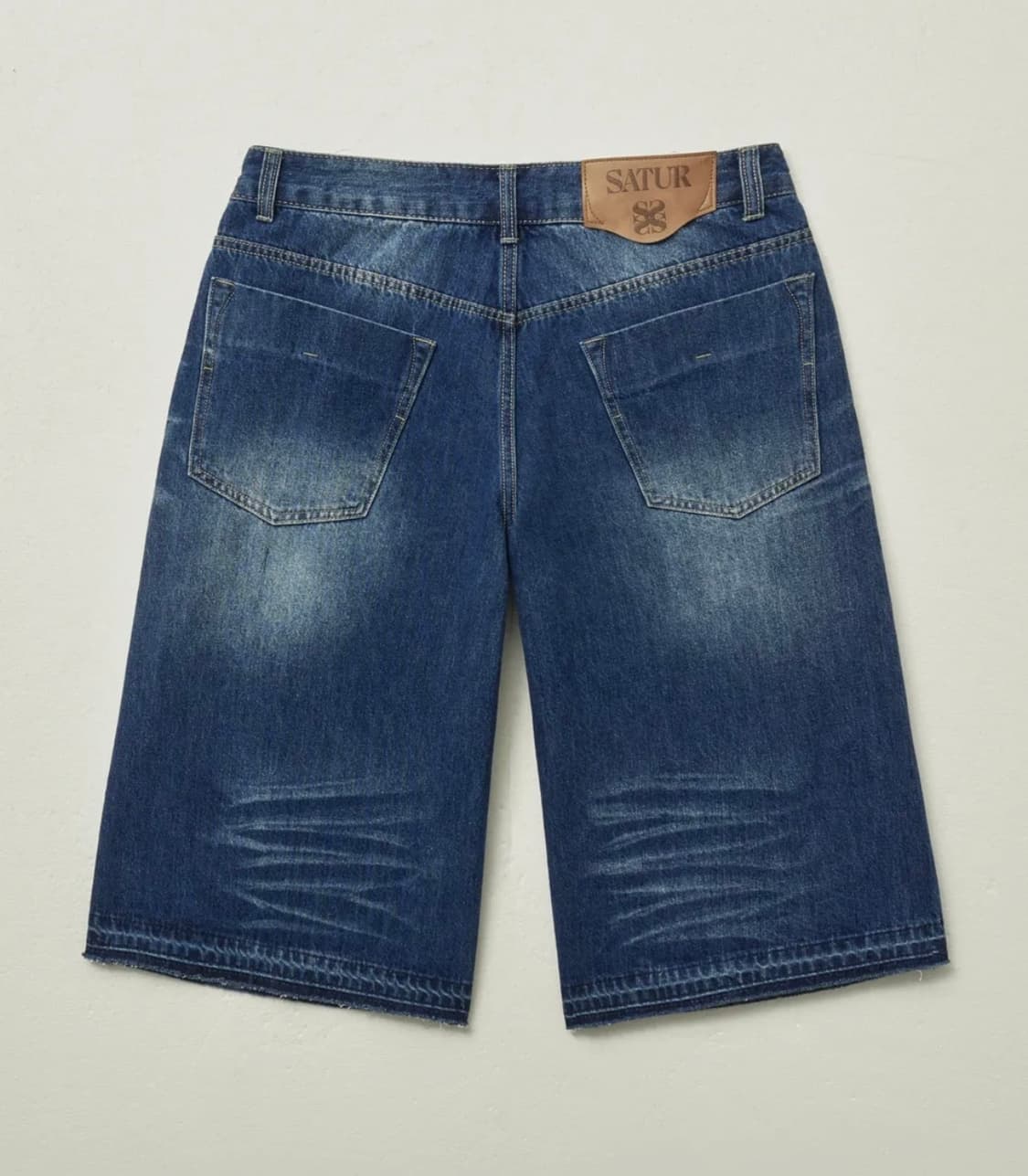 (새상품) 세터 가봉 데님 버뮤다 팬츠 인디고 블루 상품이미지6