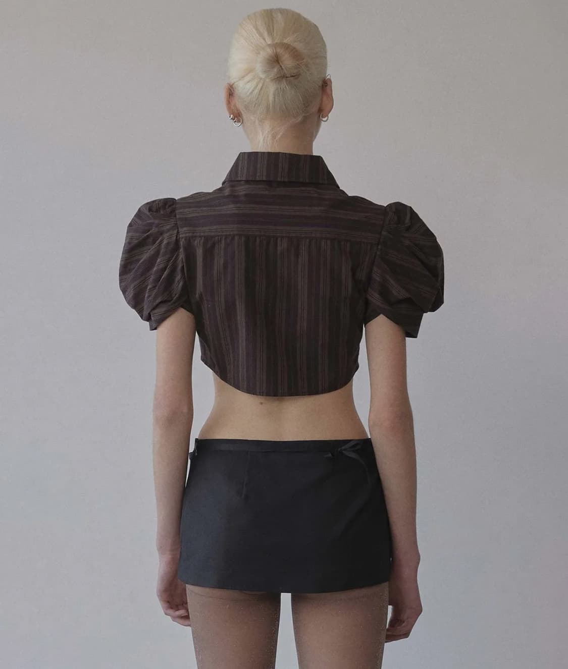 스컬프터 Rosetta Baby Shirt Brown Pinstripe 상품이미지3
