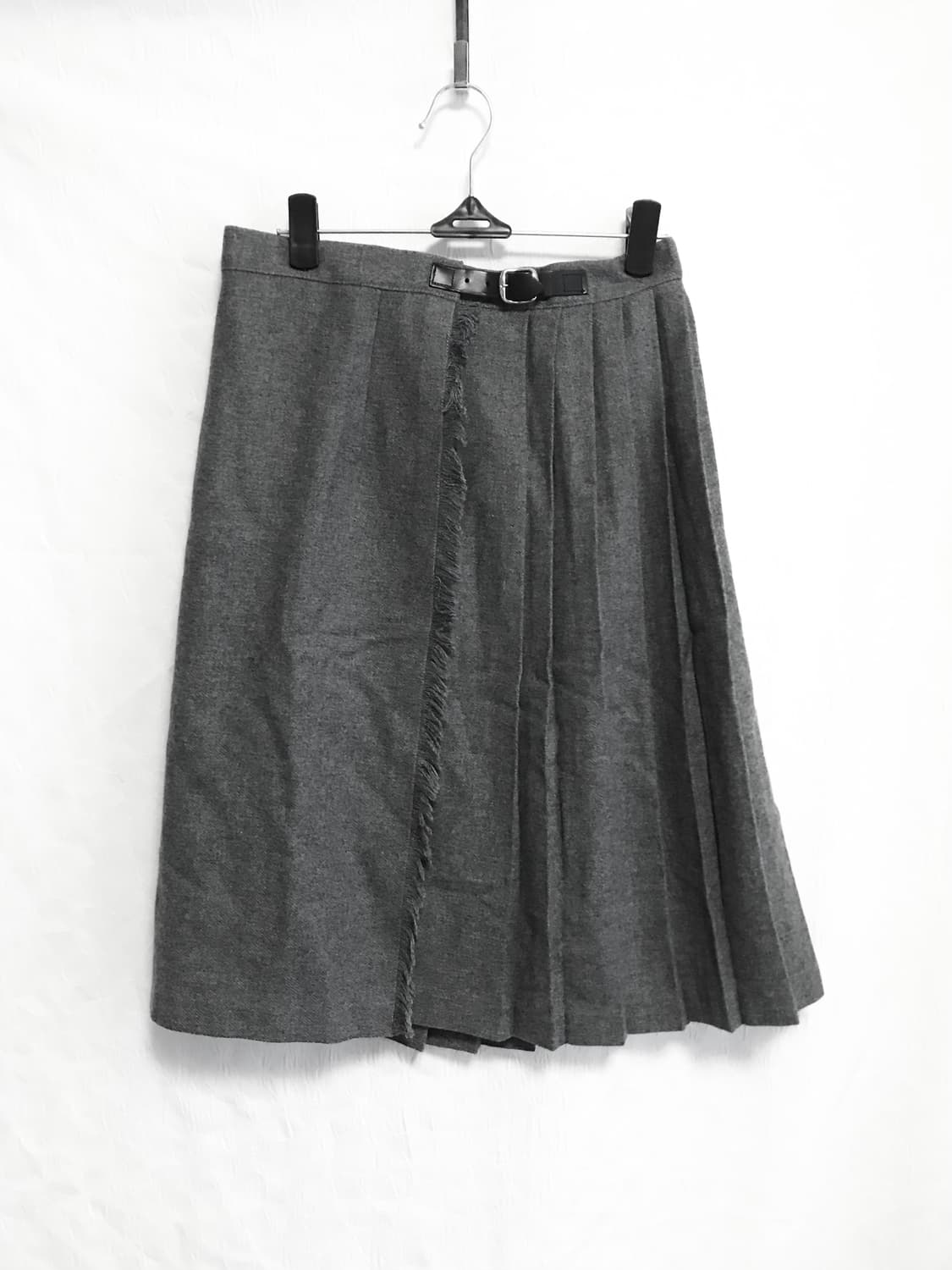 빈티지 니혼진 너드 버클 플리츠 랩 스커트 상품이미지2