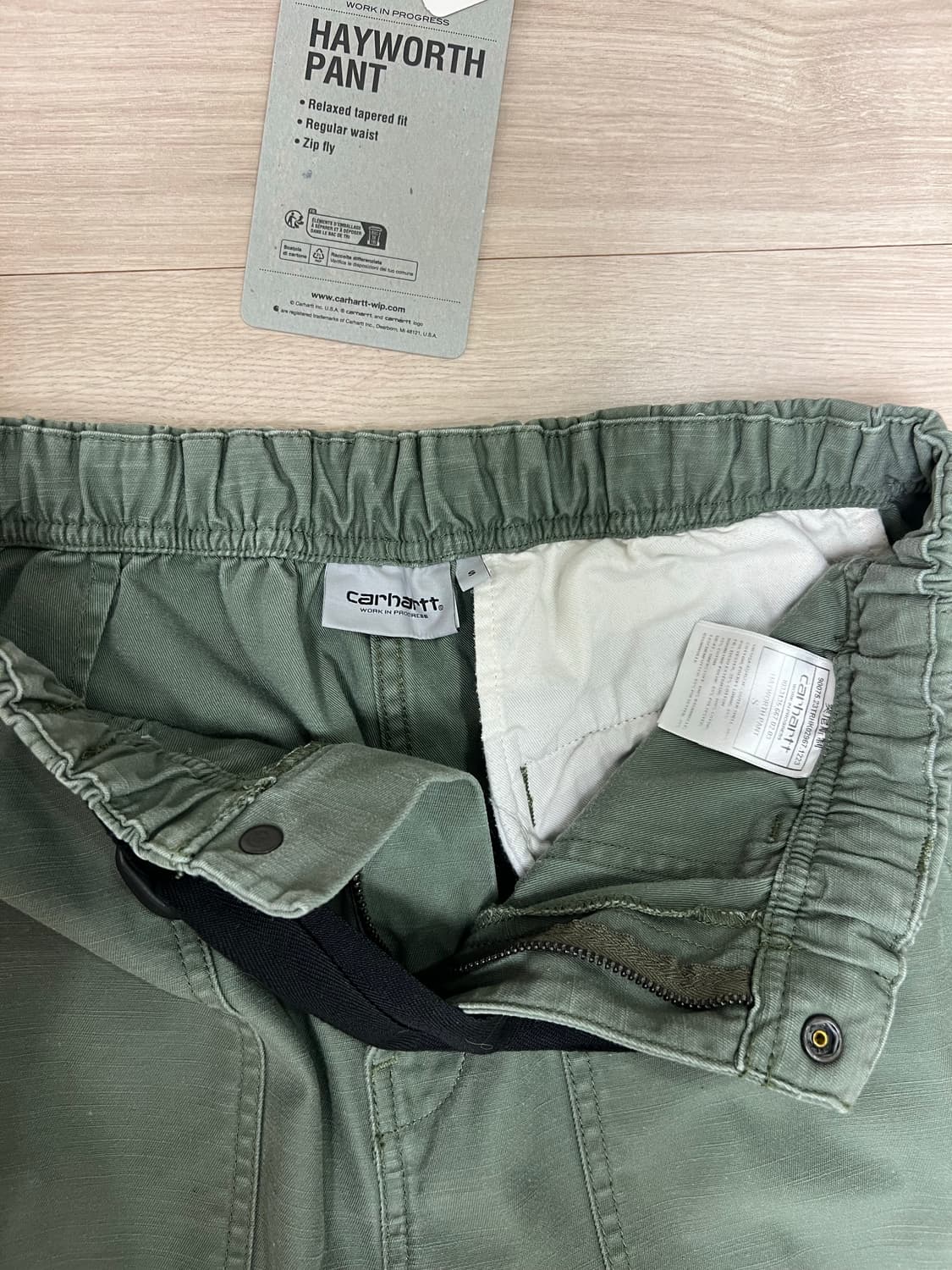 칼하트 WIP / Hayworth Pant Dollar Green / S 상품이미지6