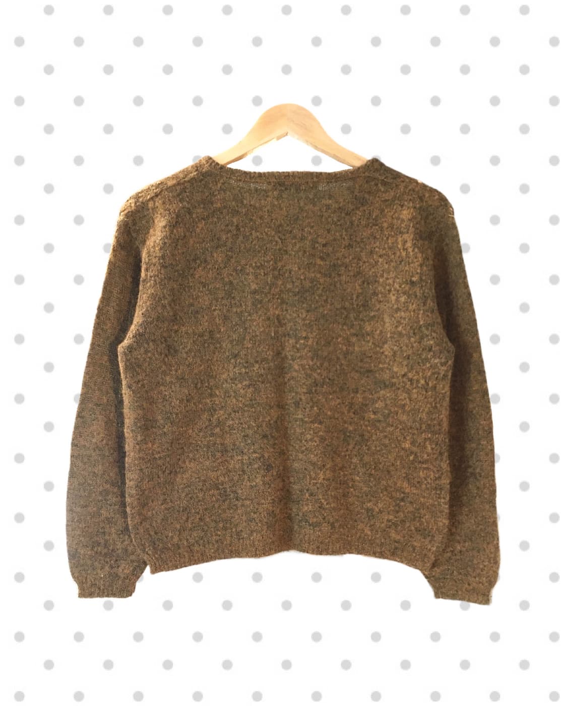 vintage antique pattren round knit olive 상품이미지5