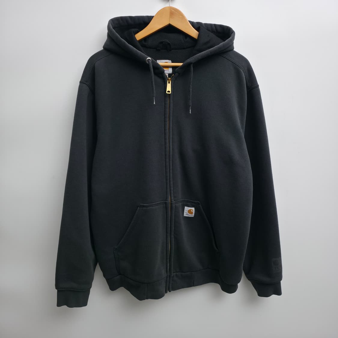 [M] 칼하트 써멀 블랙 후드 집업 레인 디펜더 상품이미지1