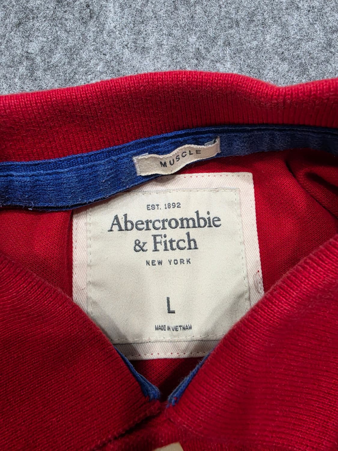 아베크롬비 앤 피치 빅로고 pk 카라 반팔티 L 상품이미지5