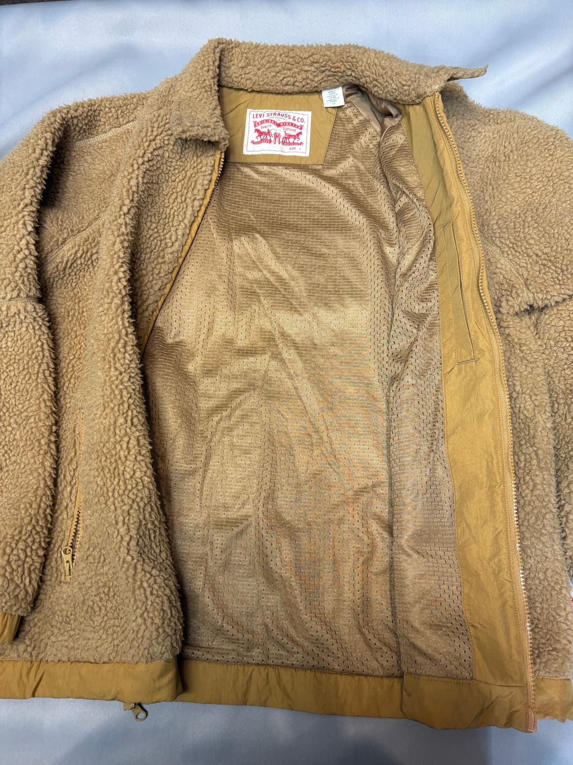 리바이스 뽀글이 플리스 자켓 베이지 상품이미지6