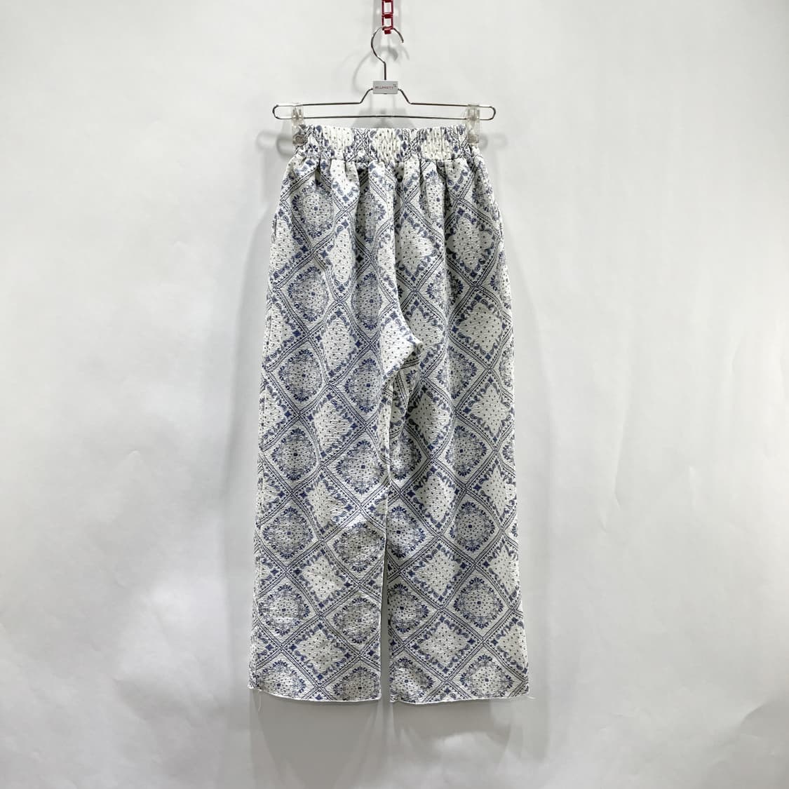 페이즐리 여성와이드밴딩바지 네이비 S M  상품이미지3