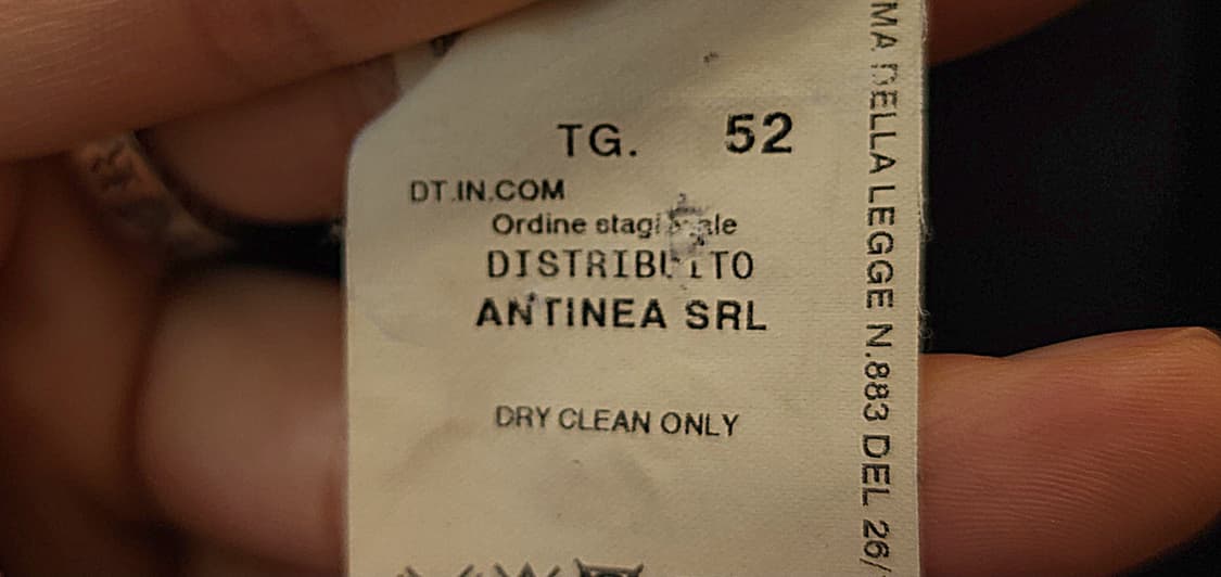 90s 아르마니 울 싱글코트 블랙 52 상품이미지10