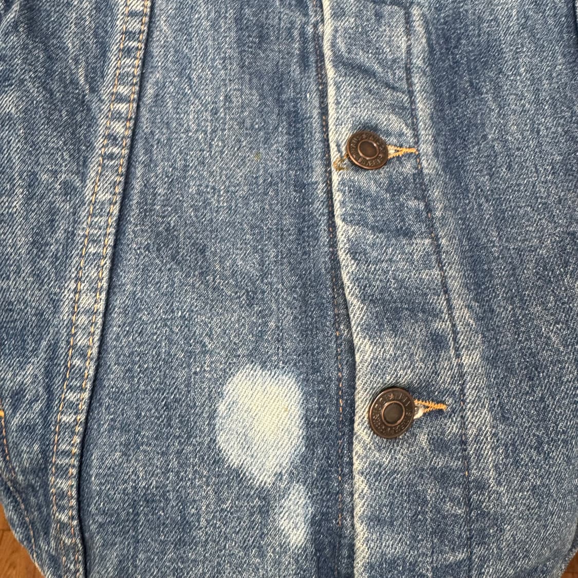 00s 리바이스 데님 트러커 자켓 전면 투포켓 포인트 중청 상품이미지7