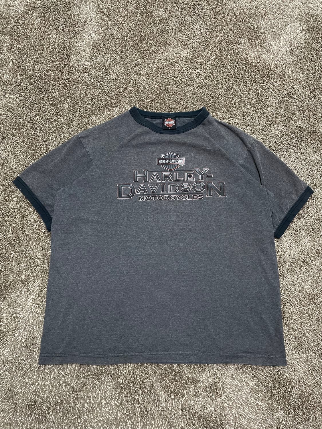 90s harley ringer tee 빈티지 할리 링거티 상품이미지1